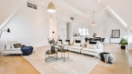 A bright spacious residential interior construction project
