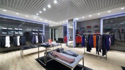 A retail store commercial construction project